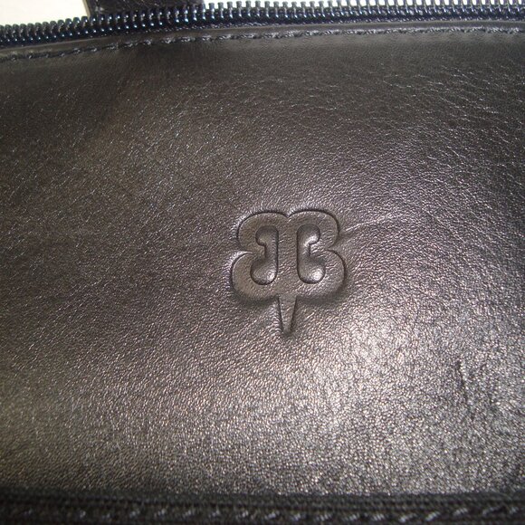 Betabrand Black Leather and Canvas Bag Overnight Tote Duffle Super Quality - Picture 11 of 16